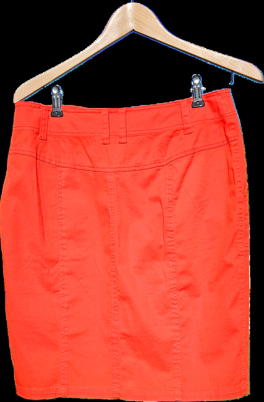 209 Womens 8 Candy Apple Slim Skirt Zip Pockets NWT 21 In